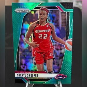 Sheryl Swoopes 2024 Panini Green Prizm WNBA Houston Comets
